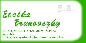 etelka brunovszky business card